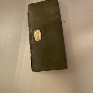 army green wallet